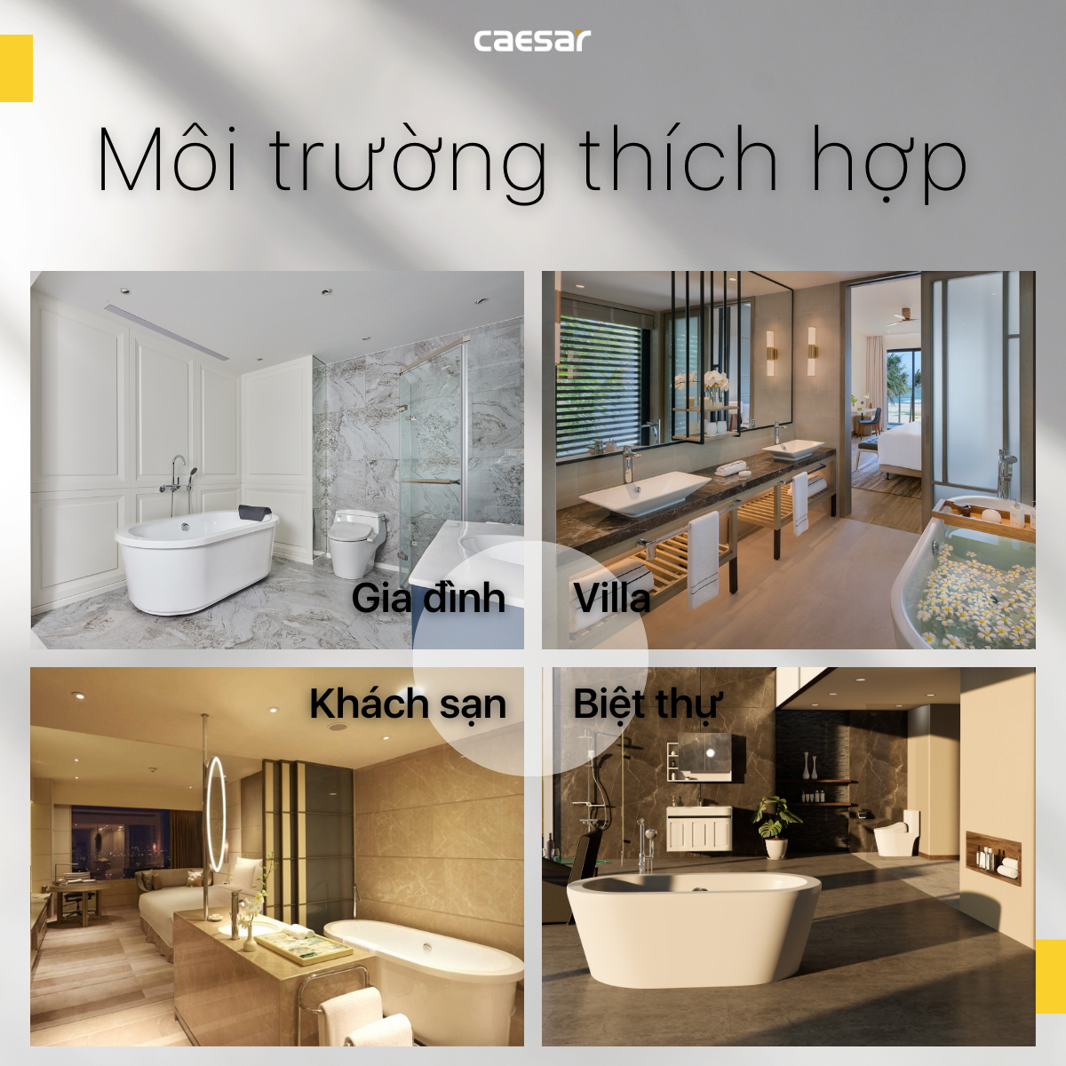 Bồn Tắm Massage Chân Yếm Caesar MT0870R