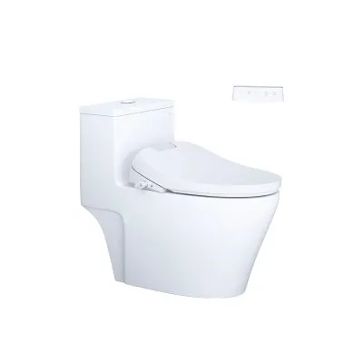 Bàn Cầu một khối kết hợp với nắp điện tử Caesar C1356F/TAF610H