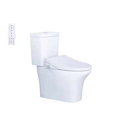 Bàn Cầu hai khối kết hợp nắp Thông Minh Caesar CD1341/TAF512H
