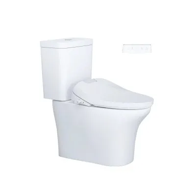 Bàn Cầu hai khối kết hợp nắp Thông Minh Caesar CD1341/TAF610H