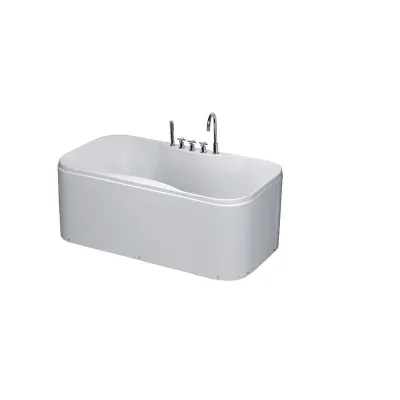 Bồn tắm 1.5m AT0950 3 mặt có chân có yếm caesar 