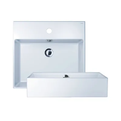 Chậu Rửa Lavabo CAESAR LF5263 Đặt Bàn Chữ Nhật