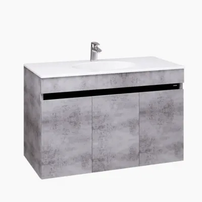 Bộ Tủ Lavabo Caesar Treo Tường LF5028/EH05028ASV Màu Xám