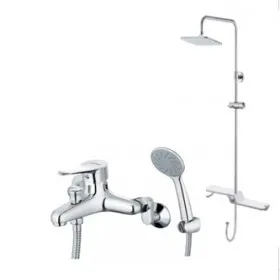 Bộ sen tắm đứng kết hợp S333C/BS127 Caesar 