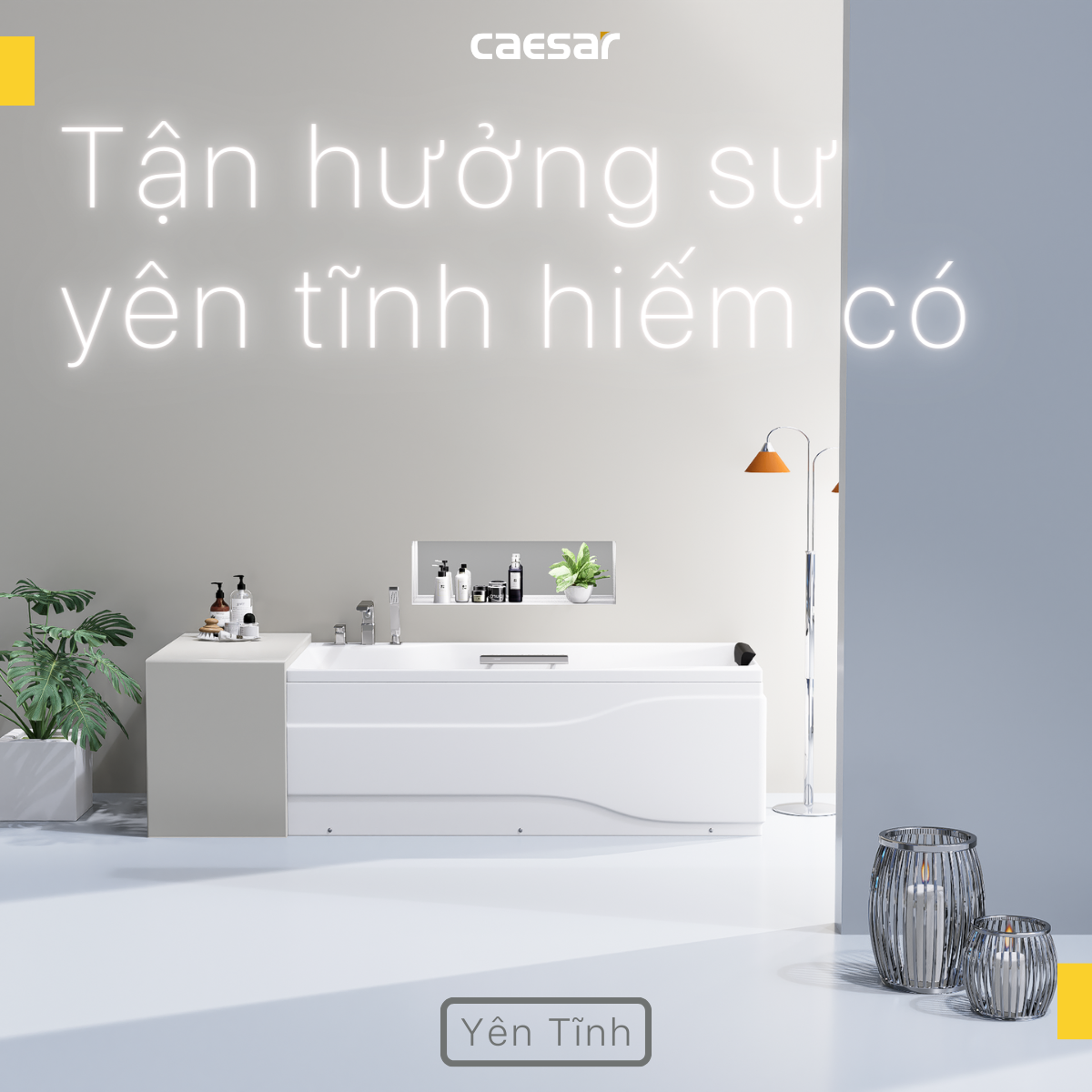 Bồn Tắm Chân Yếm Caesar AT0870L