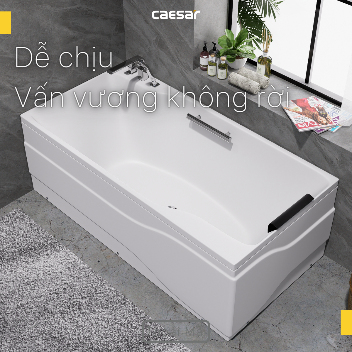 Bồn Tắm Chân Yếm Caesar AT0870L