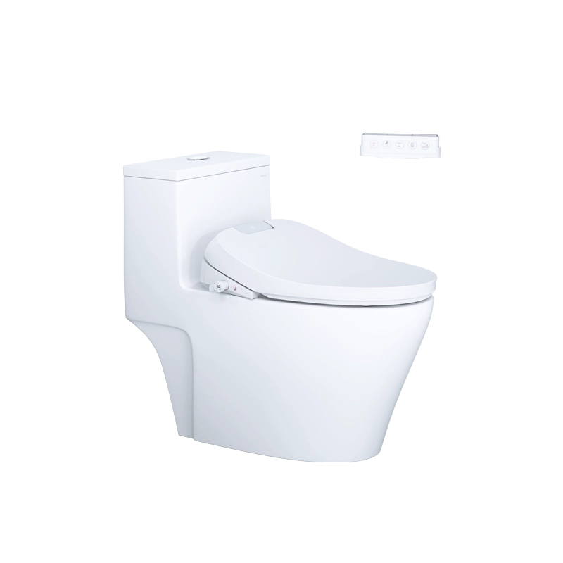 Bàn Cầu một khối kết hợp với nắp điện tử Caesar C1356F/TAF610H