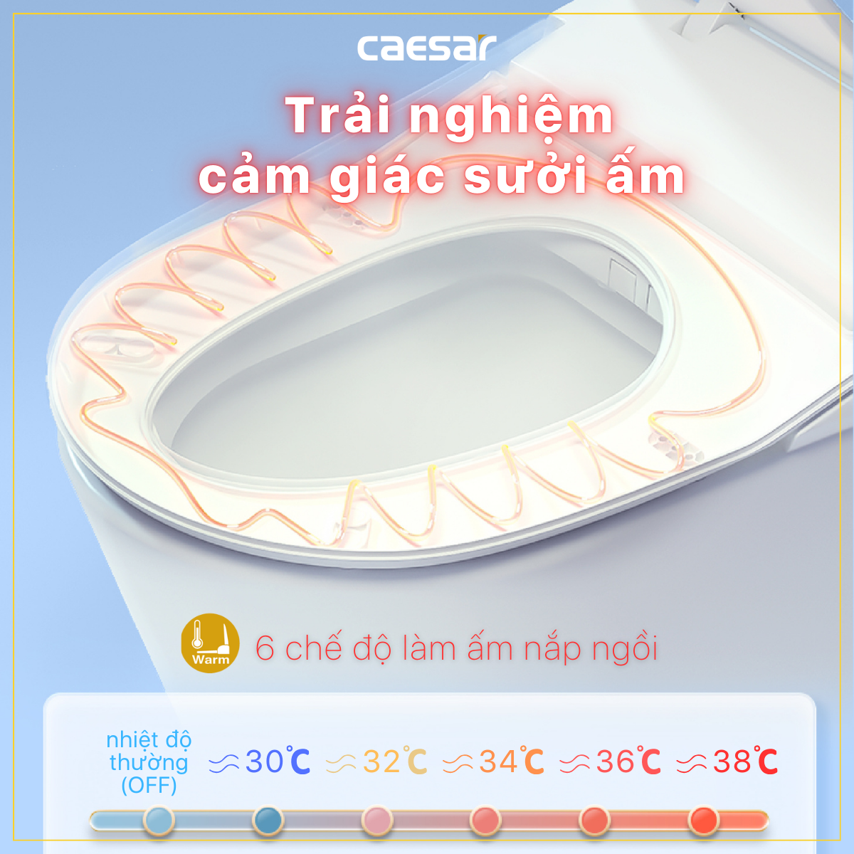 Bàn Cầu một khối kết hợp với nắp điện tử Caesar C1375F/TAF710H