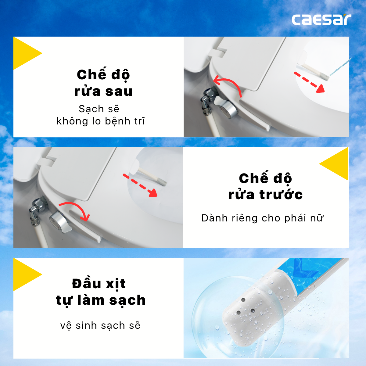 Bàn cầu kết hợp nắp cơ đa năng Caesar C1391F/TAF060