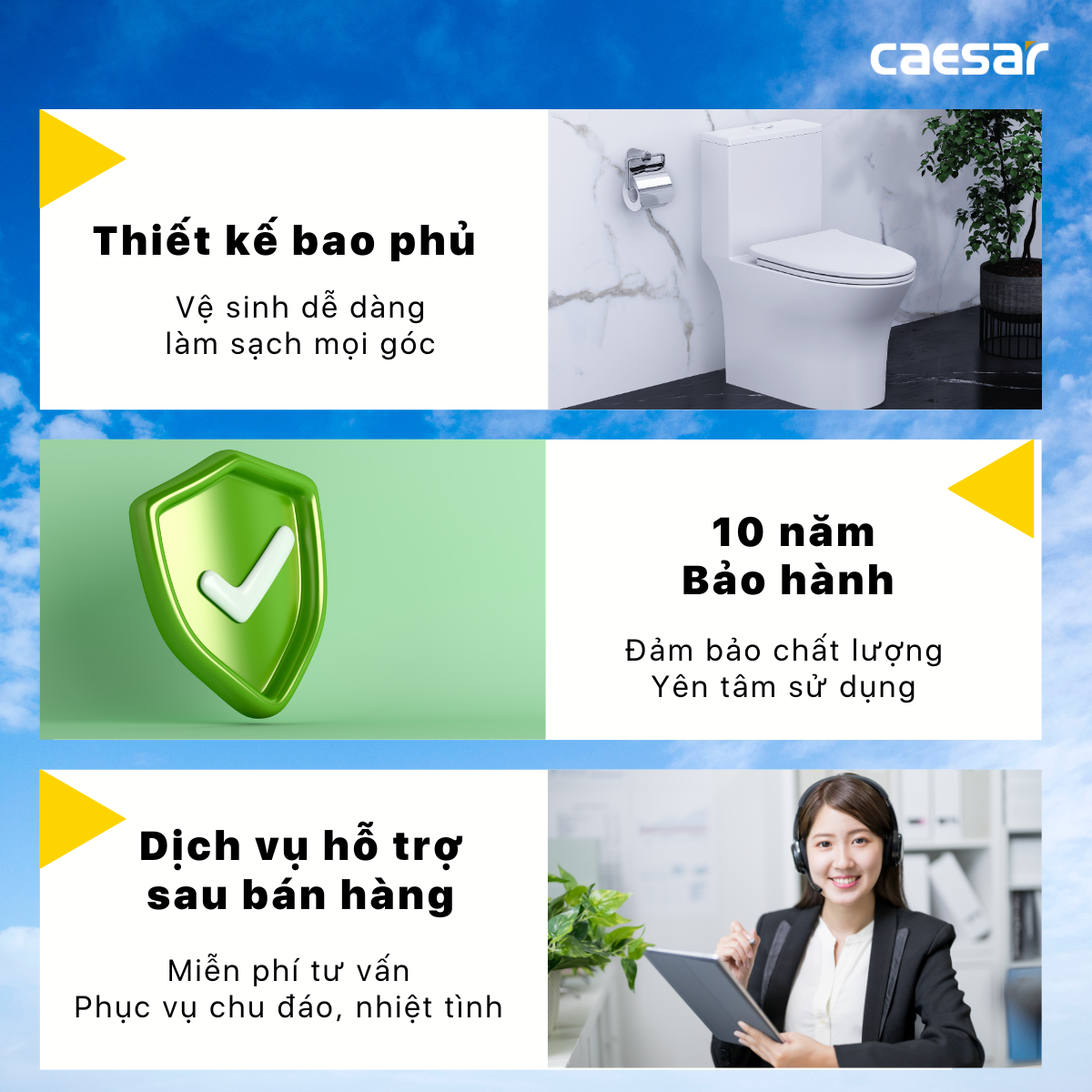 Bàn cầu kết hợp nắp cơ đa năng Caesar C1391F/TAF060