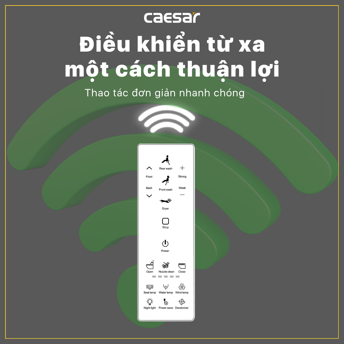 Bàn Cầu Một Khối kết hợp nắp điện tử Caesar C1393F/TAF512H
