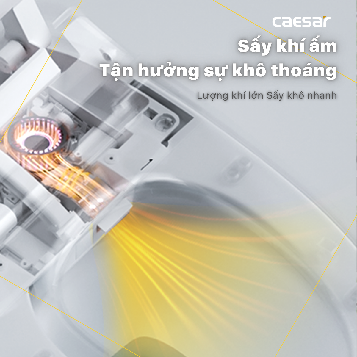 Bàn Cầu Một Khối kết hợp nắp điện tử Caesar C1395F/TAF610H