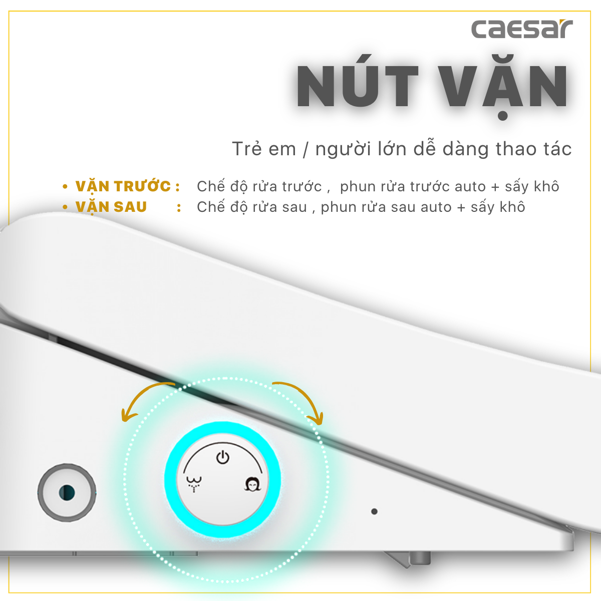Bàn Cầu hai khối kết hợp nắp Thông Minh Caesar CD1341/TAF512H