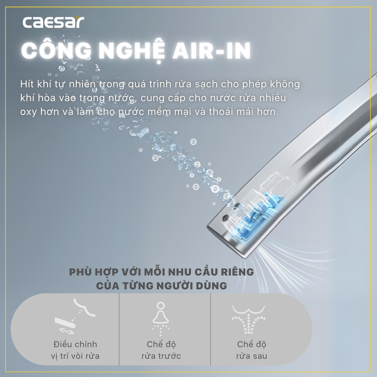 Bàn Cầu hai khối kết hợp nắp Thông Minh Caesar CD1341/TAF512H