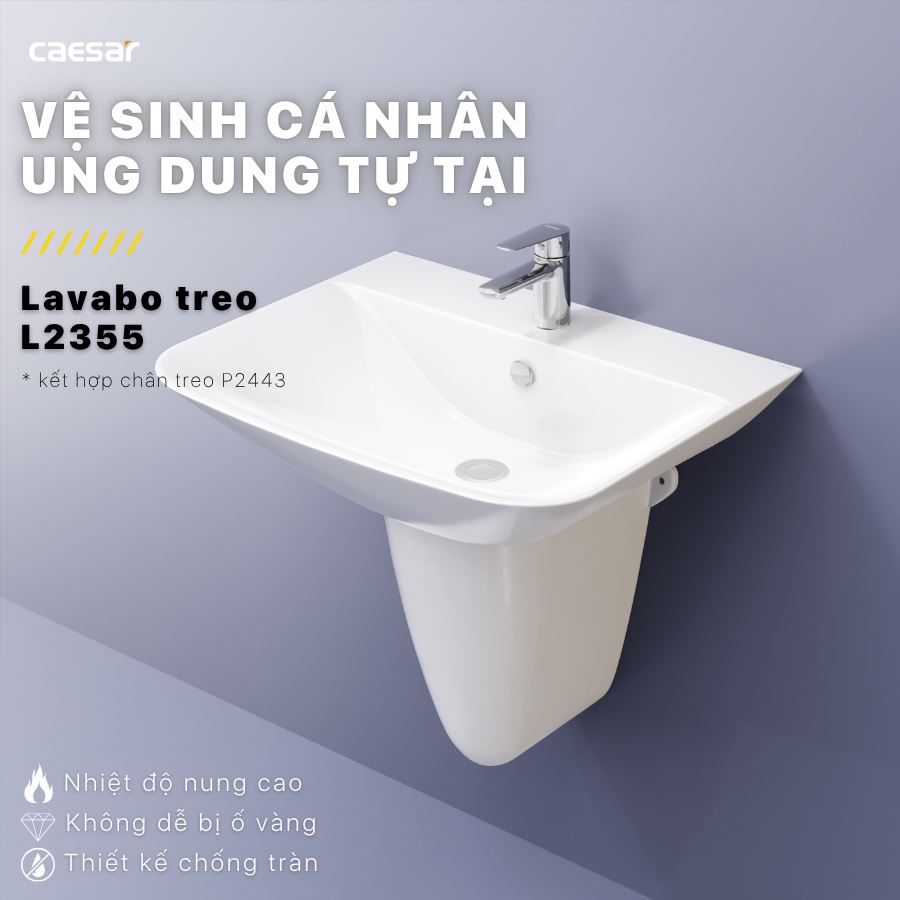 Lavabo treo Caesar L2355/P2443
