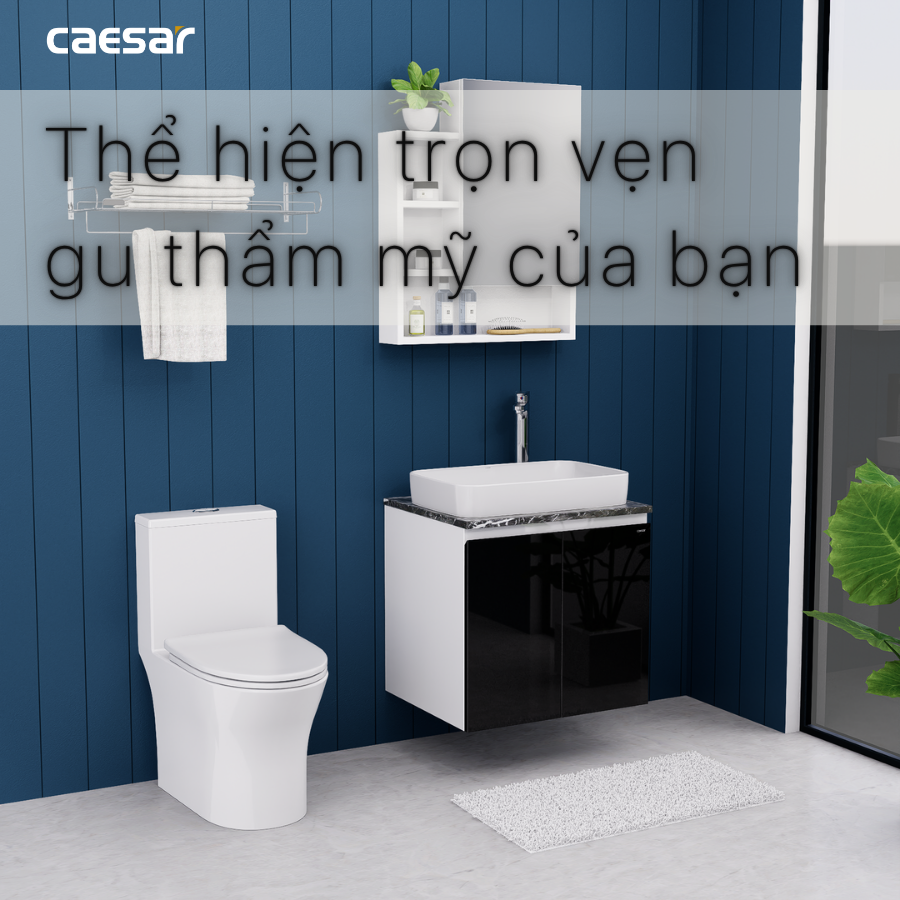 Lavabo kết hợp tủ treo Caesar L5262/EH46002ADV