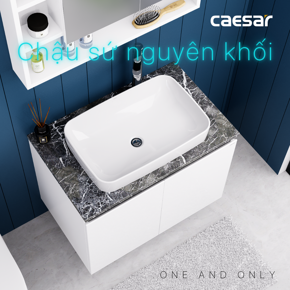 Lavabo kết hợp tủ treo Caesar L5262/EH48002AV