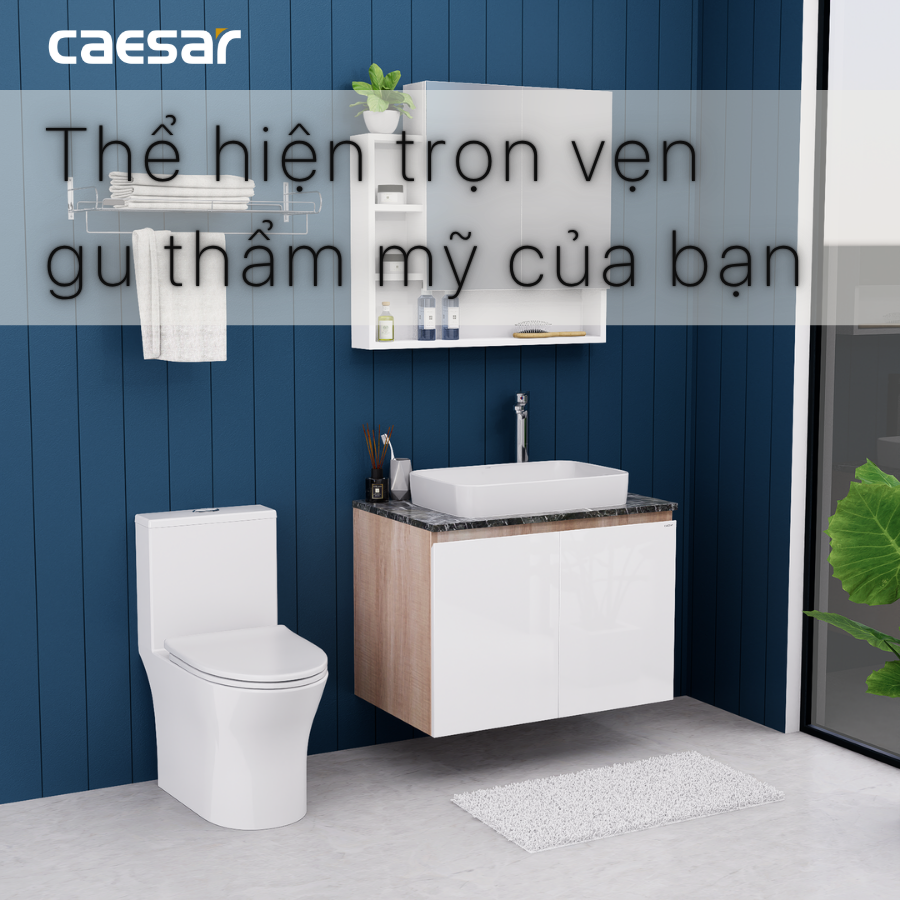 Lavabo kết hợp tủ treo Caesar L5262/EH48002AWV