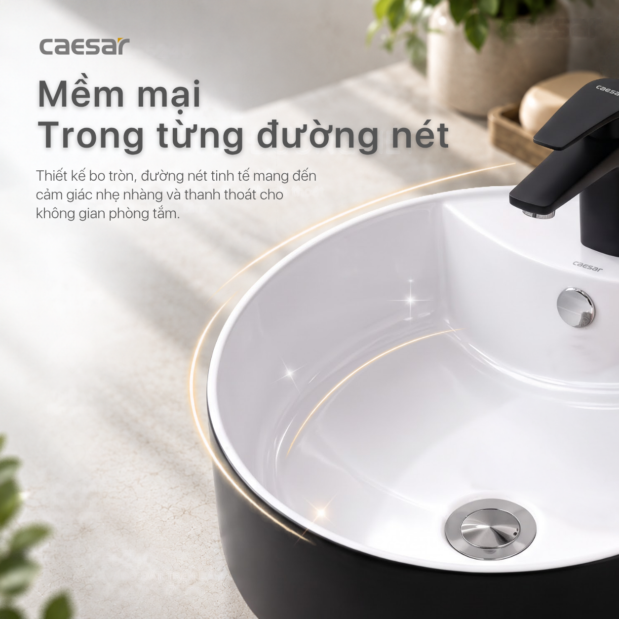 Lavabo Đặt Trên Bàn Caesar LF5240B