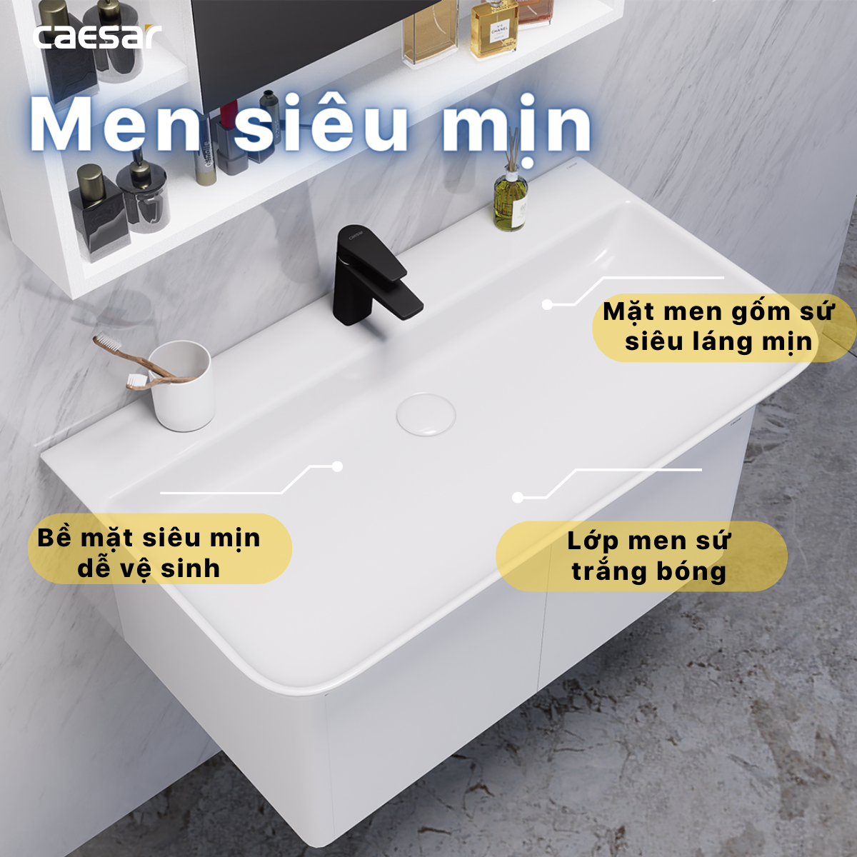Lavabo treo Caesar LF5376