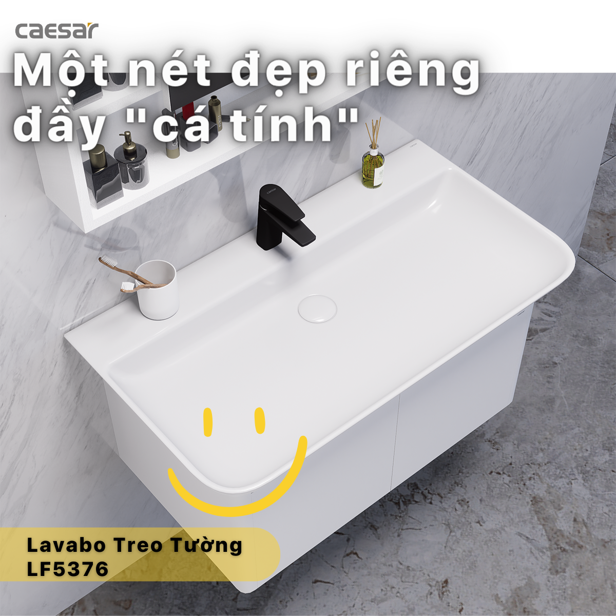 Lavabo treo Caesar LF5376