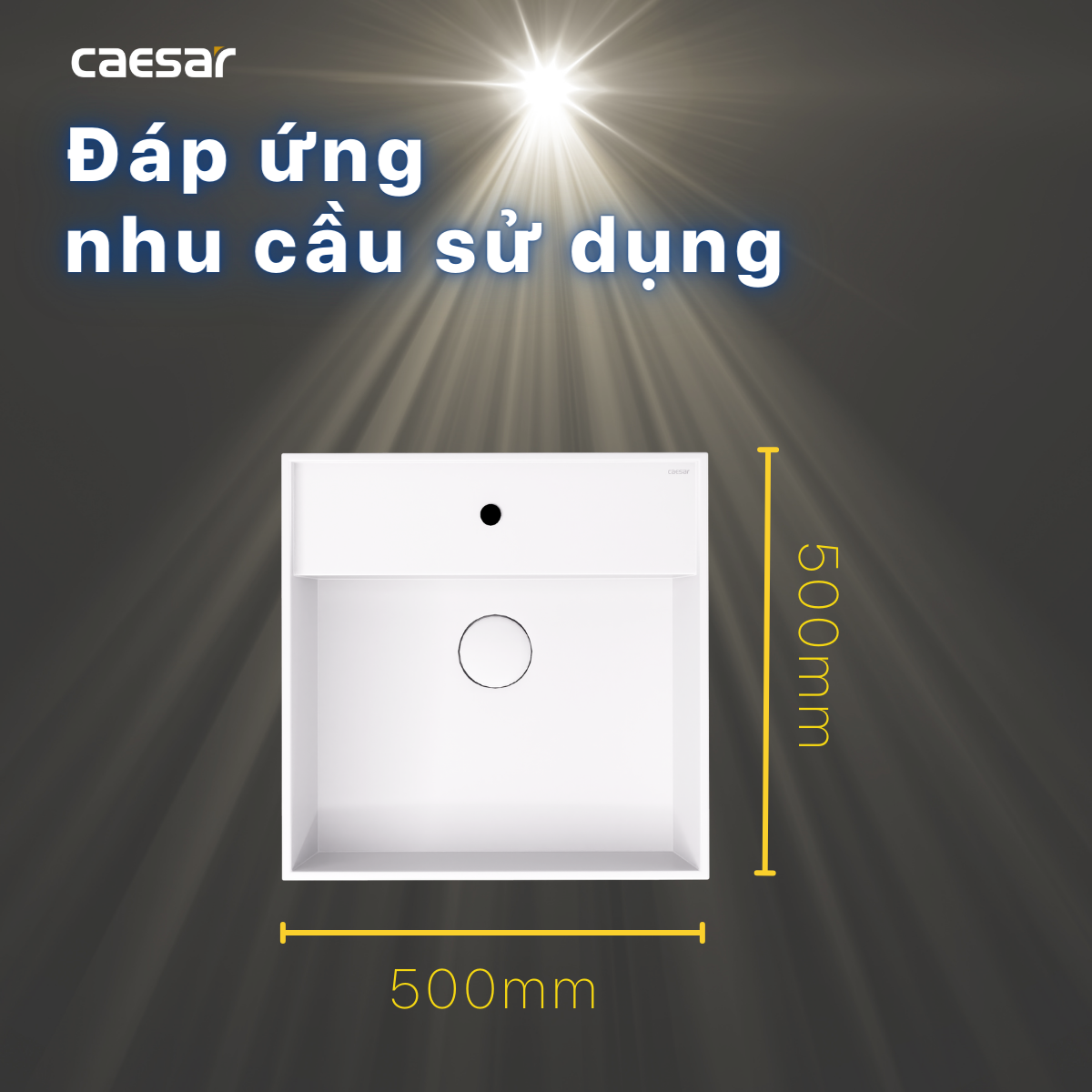Lavabo treo tường / Lavabo đặt trên bàn Caesar LF5380