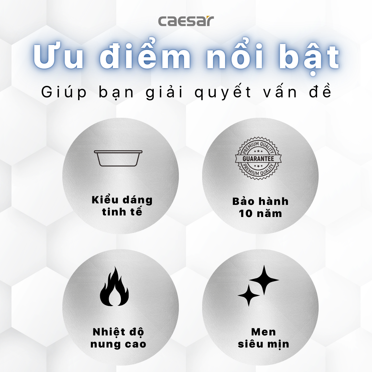 Lavabo treo tường / Lavabo đặt trên bàn Caesar LF5380
