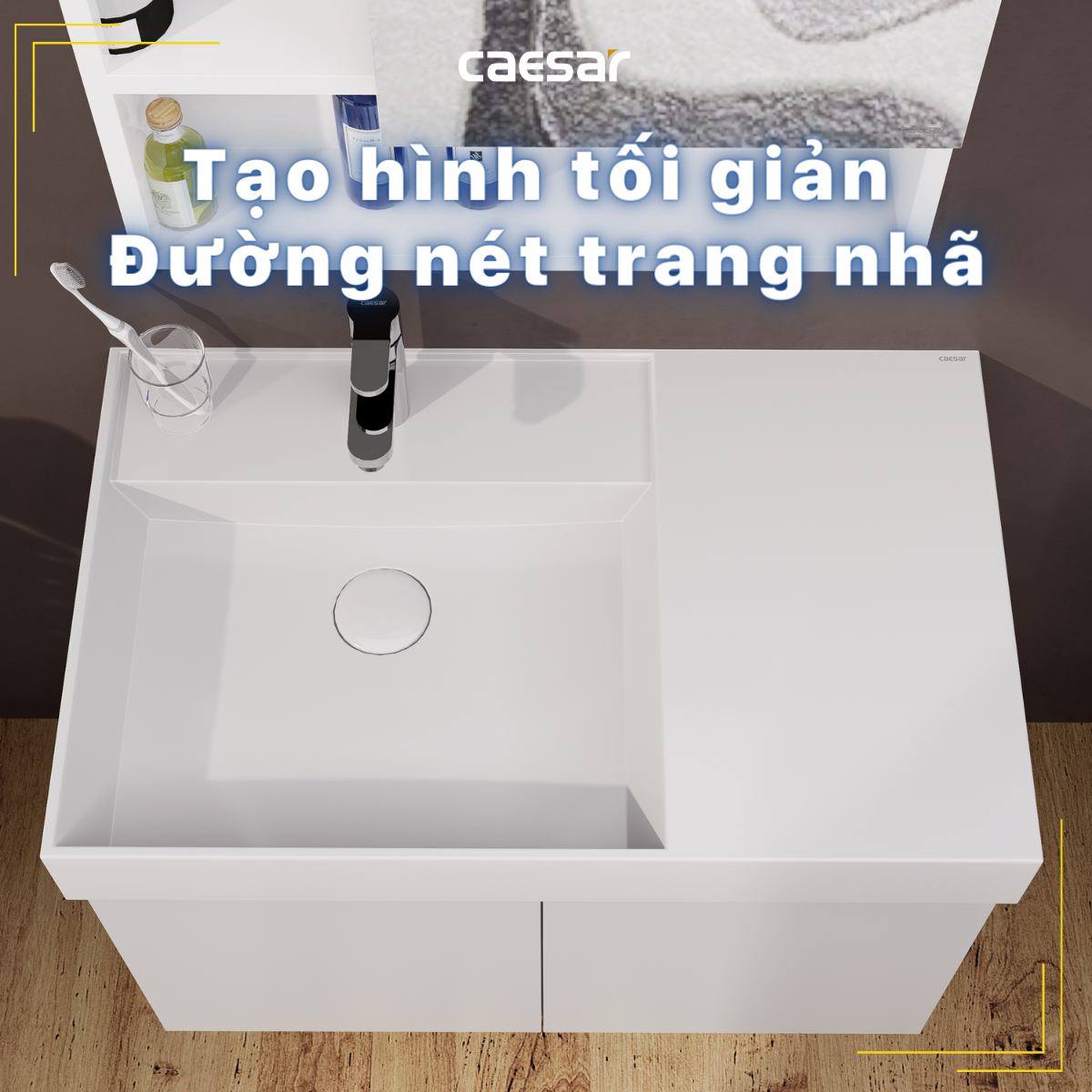 Lavabo treo tường / Lavabo đặt trên bàn Caesar LF5382