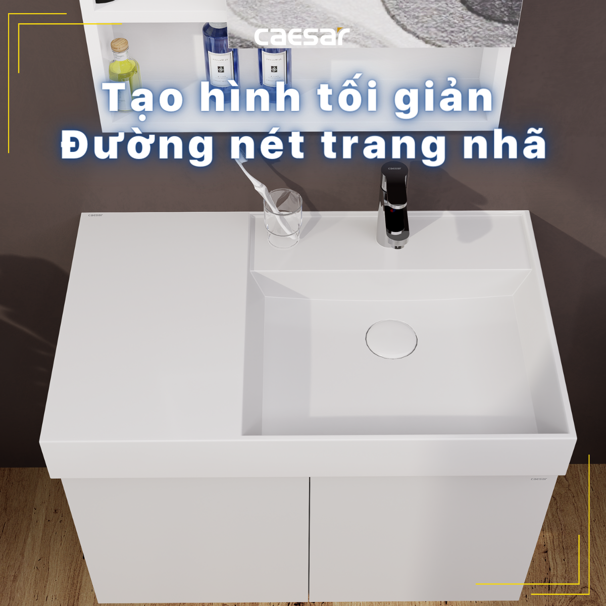 Lavabo treo tường / Lavabo đặt trên bàn Caesar LF5384
